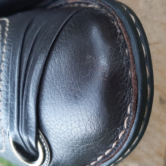 LADIES CLARKS Genuine Leather Flats shoes Brown color Size 8 - Picture 10 of 11